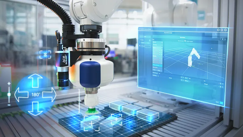Vision-guided robotic inspection cell for automated quality control